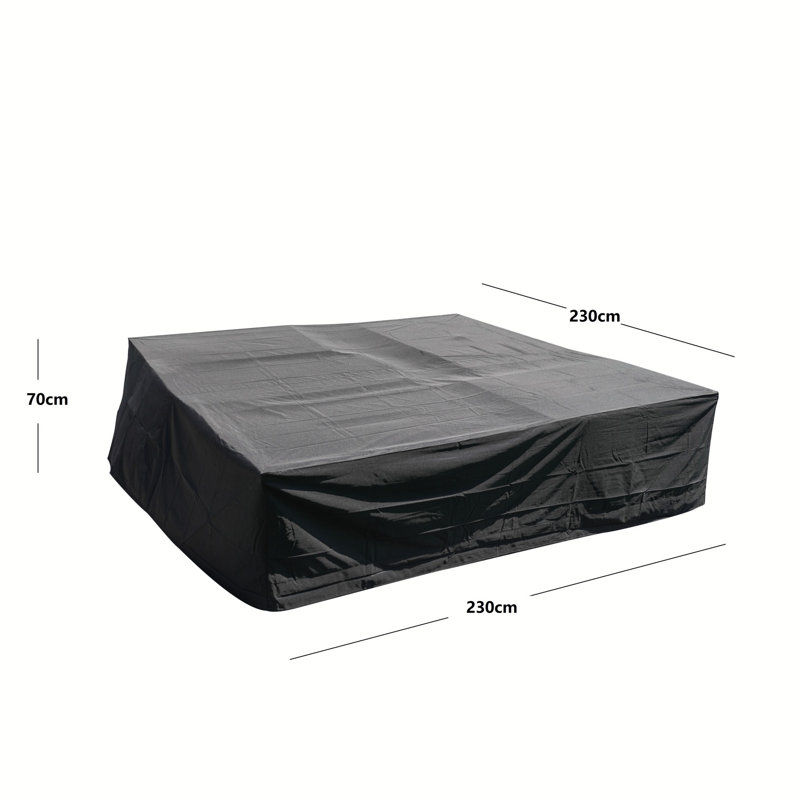 Outdoor Waterproof Furniture Cover – 230×230×70Cm, 240G/? Polyester With PVC Coating & Sealed Seams, Black
