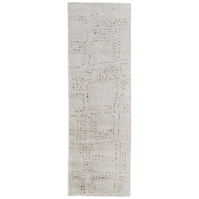 Truxel Modern Polka Dots, Tan/Brown Area Rug