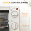 HOMCOM Mini Oven, 9L Countertop Electric Grill, Toaster Oven with Adjustable Temperature, Timer, Baking Tray and Wire Rack, 750W-121602914