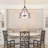 5-light Drum Chandeliers With Textured Glass -844178650