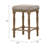 Ilkinas Upholstered Counter Height Stool in Weathered Oak-95207695-112554276