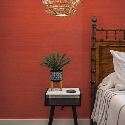 Sisal Monochromatic Authentic Grasscloth Wallpaper