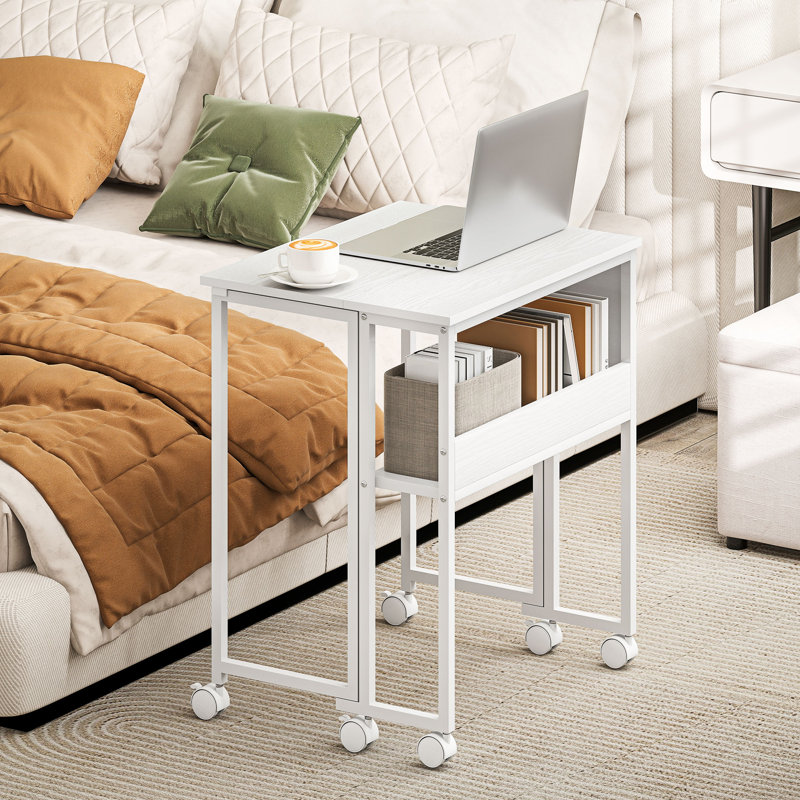 Writing Desk, 75cm H x 63cm W x 50cm D, White/White