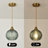 1-Light Pendant Light with Globe Glass Shade for Kitchen Island-1976781187