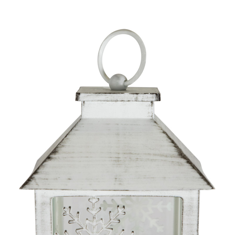 Lantern Candle Holder, White