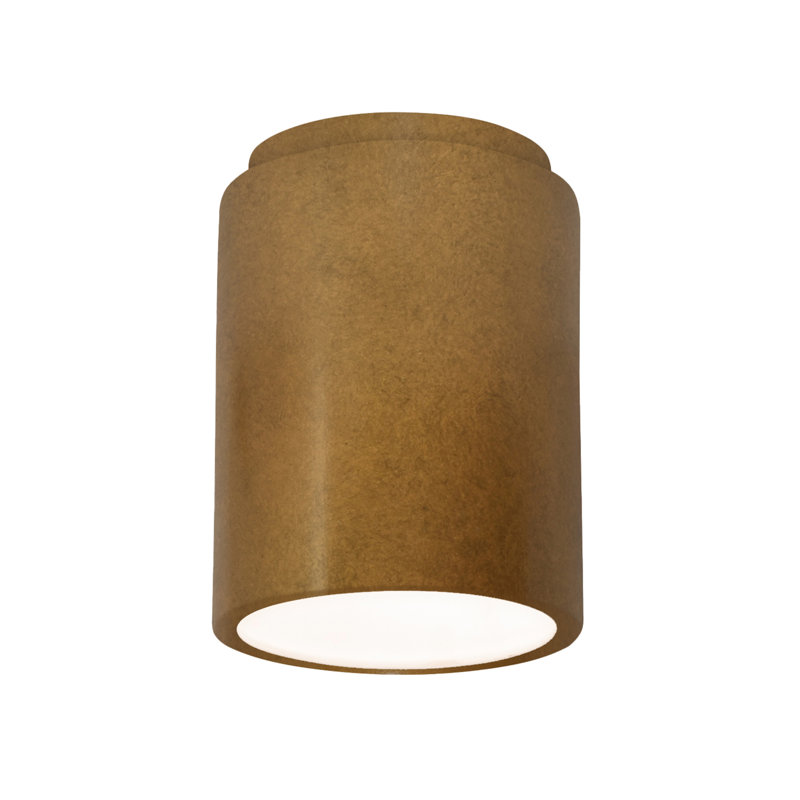 Sumatra Ceramic Flush Mount, Antique Gold, Incandescent (Not Included)