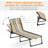 Folding Chaise Lounge Pool Chair With 4-Position Reclining Back, Pillow, And Breathable Mesh For Outdoor Relaxation