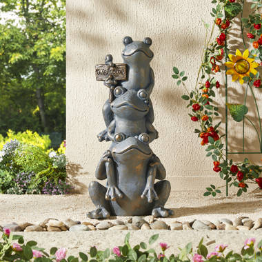 Hi-Line Gift Ltd. Frog Sitting in Lotus Posture Statue & Reviews - Wayfair  Canada
