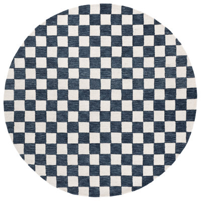 Tapis bleu / ivoire Freemont