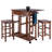 Hackett 3 Piece Drop Leaf Dining Table in Teak, 30.56'' H X 27.56'' W X 23.68'' D