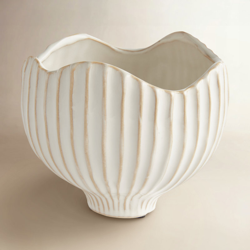 Conservatory Handmade Ceramic Planter, White