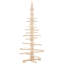 Arbre de Noël en bois vidaXL naturel 59,06 po en bois de pin massif