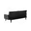 Canapé-lit de 72 po - Dossier convertible pliant en lit double avec porte-gobelet et table rabattable - Canapé en lin compact pour petits espaces - Assemblage facile, gris foncé