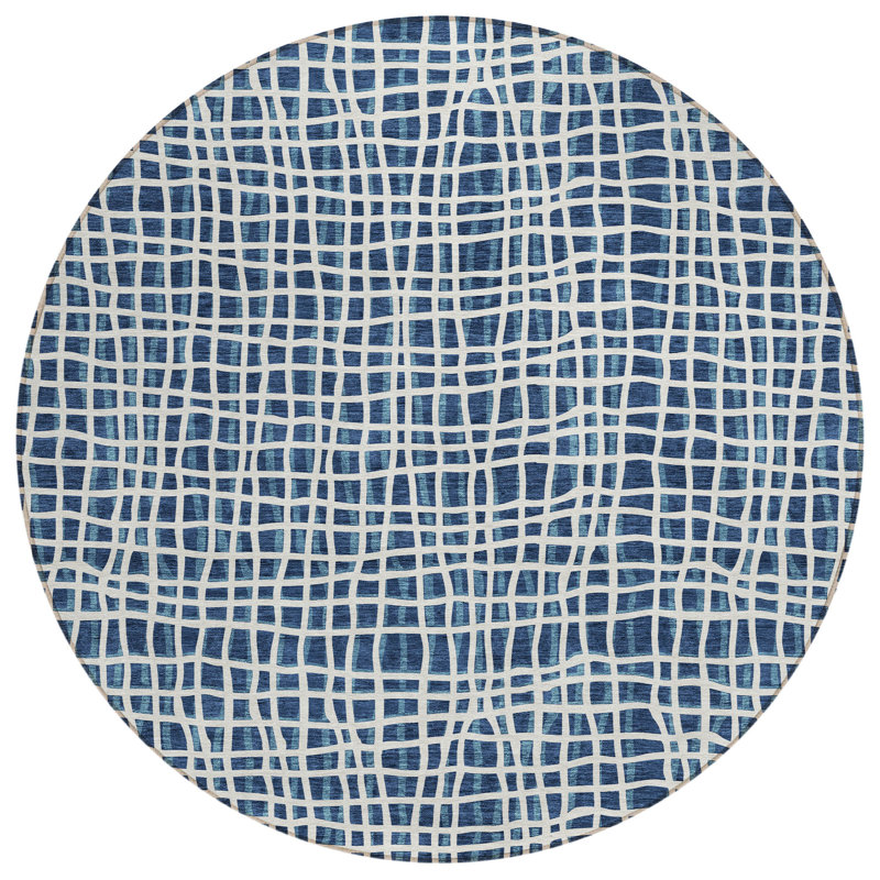  Tapis d'entrée / extérieur antidérapant Finck, Rond 8 pi