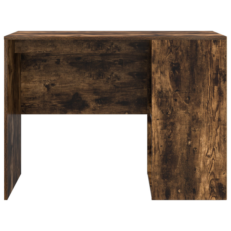 Writing Desk Engineered Wood Medium Writing Desk, Smoked Oak