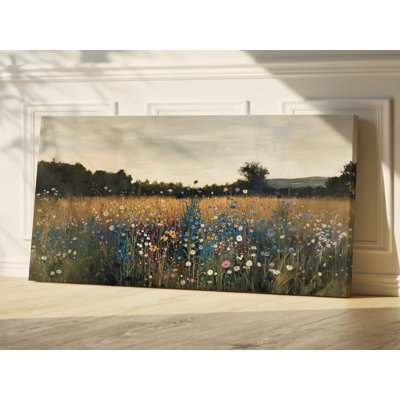 Art rétro sur toile, paysage de campagne rétro