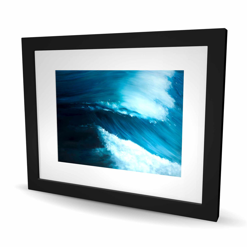 Unleashed Sea - Coastal Framed Matted Print for Home Decor