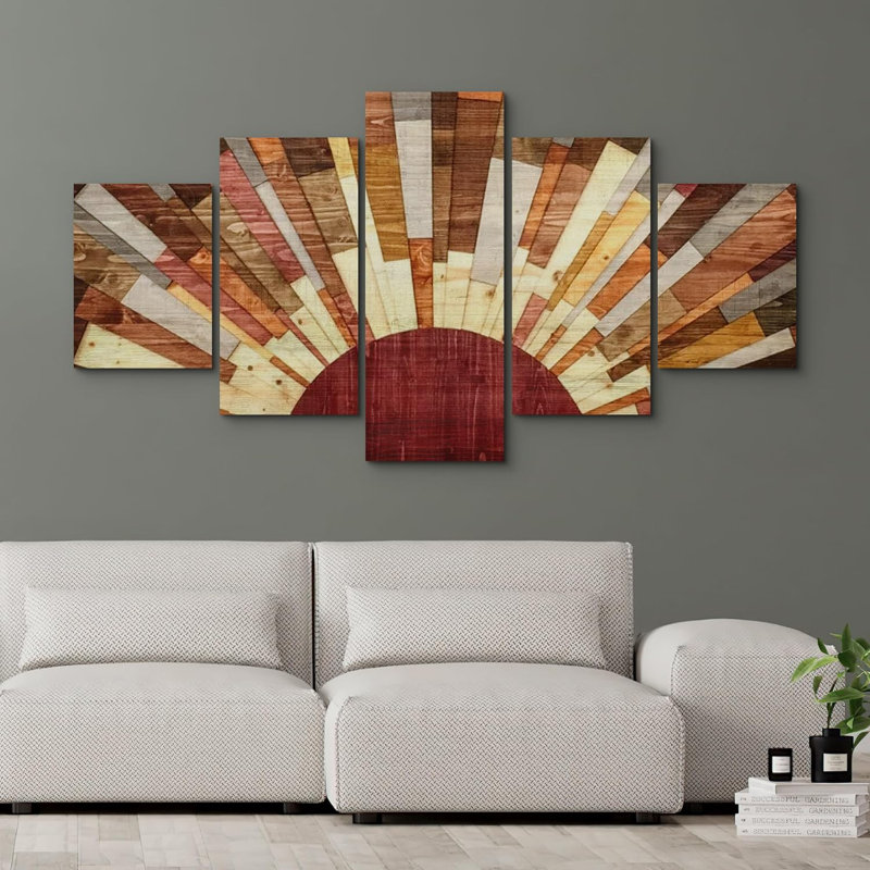 «Western Wood Effect Landscape», Western Decor