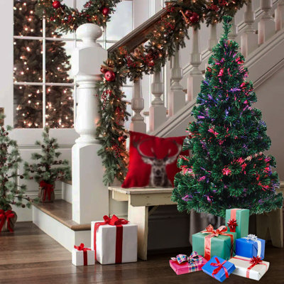 90cm H Lighted Artificial Spruce Christmas Tree