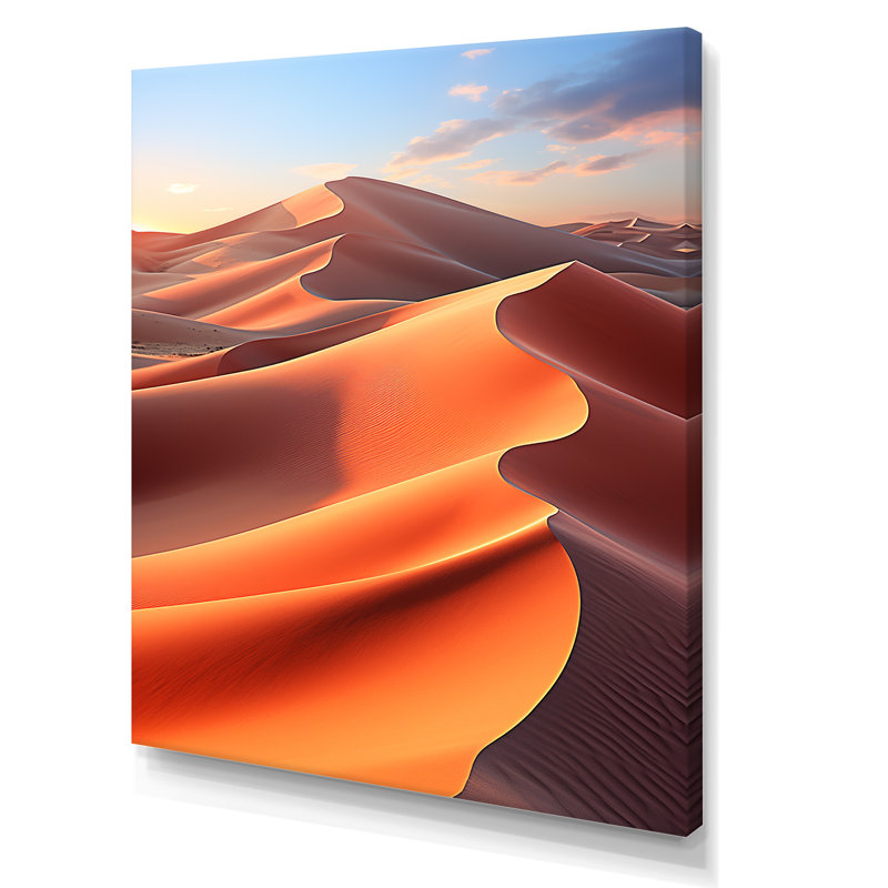 Badnath " Minimalist Desert Landscape II ", Wrapped Canvas, 20" H x 12" W x 1" D