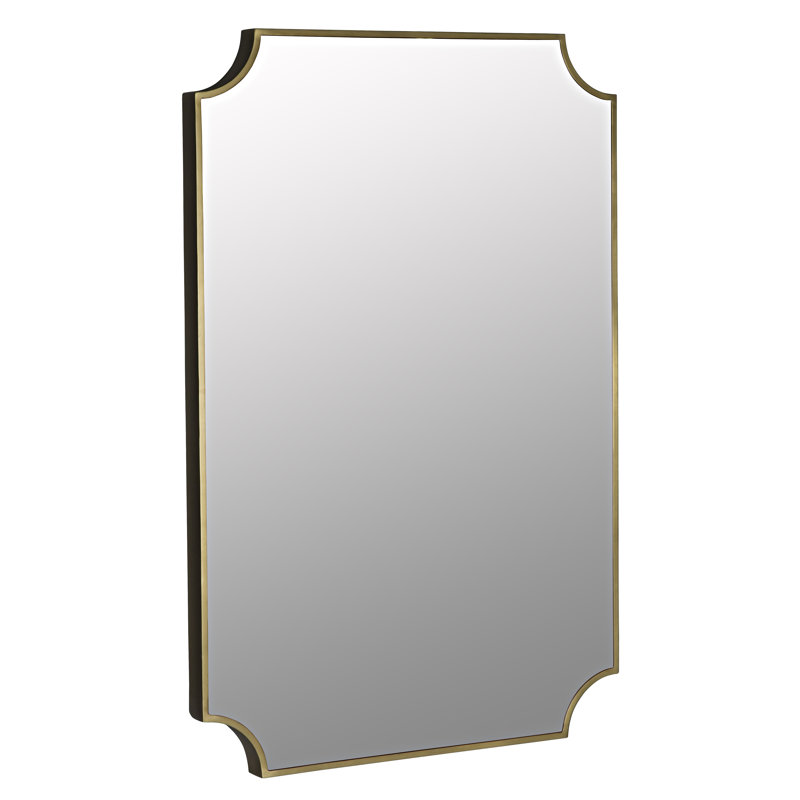 Convexed Flat Metal Wall Mirror