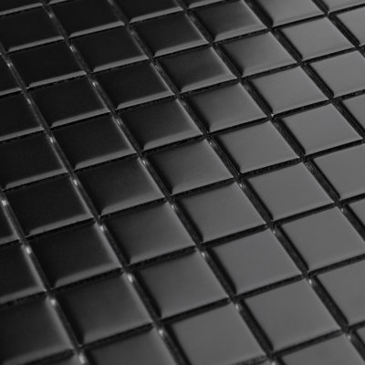 Metro 1" Square 10-3/4" x 11-3/4" Porcelain Mosaic Floor and Wall Tile