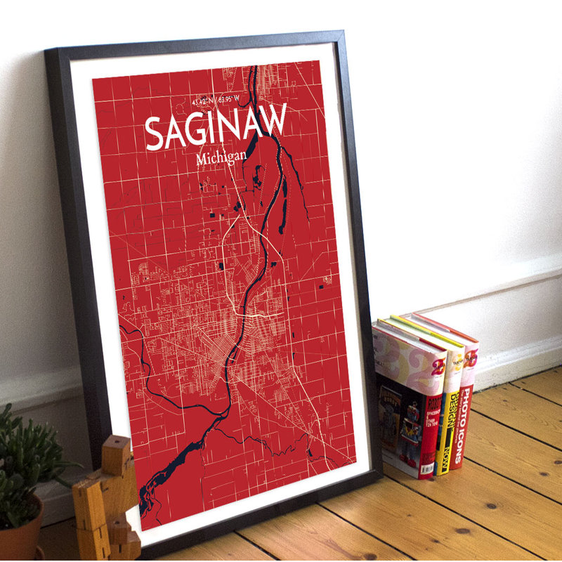 Saginaw 1 Piece Wall Art, 70.1cm H x 50cm W x 0.1cm D
