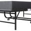 Lit pliant de 75 po x 46 po de large avec tête de lit réglable, matelas en mousse à mémoire de forme de 5 po, lit d'invité robuste sur roulettes pour les personnes de grande taille, cadre en métal de lit industriel spacieux et simple, installation f