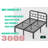 18'' Extra High Heavy-duty Metal Platform Bed Frame With Industrial Headboard And Underbed Storage-1063650429