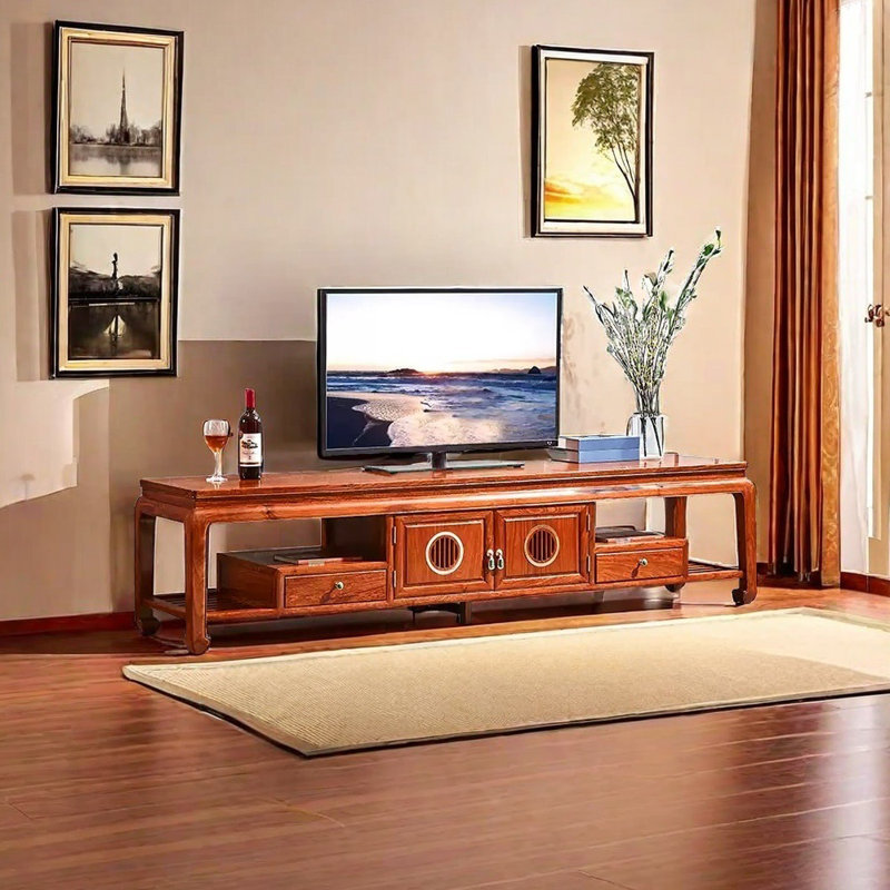 Meuble télé simple en bois de rose