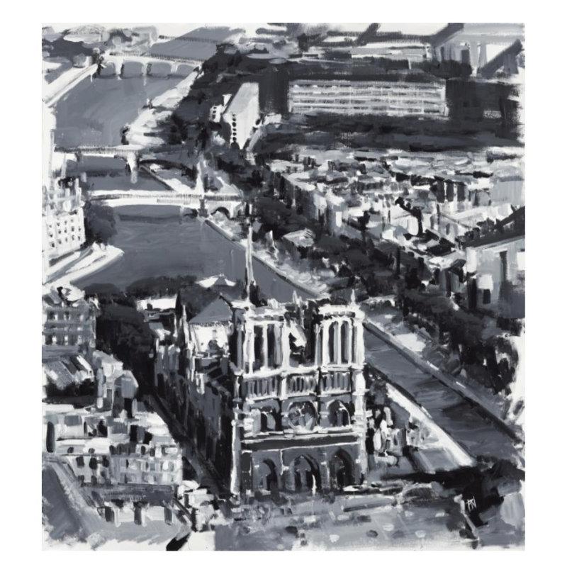Paris Print by Paul Ngo, Glass Coat, 26" H x 24" W