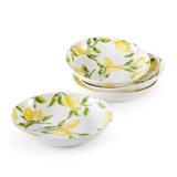 Lemons 8.5 in Bone Chine Pasta Bowls