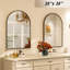 Rasto Aluminum Framed Arched Wall Mounted Bathroom Vanity Mirror-1908623976-1908623977