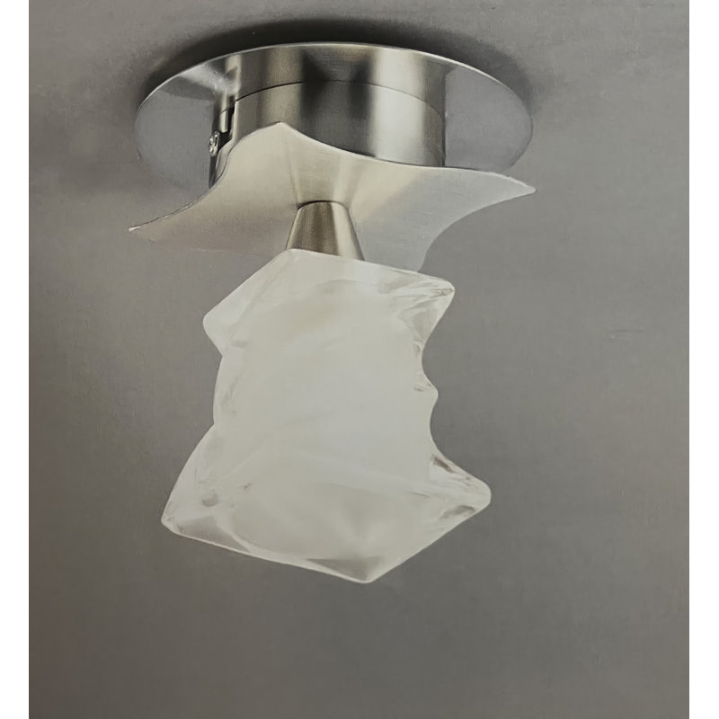 Plafonnier semi-encastré 1 lumières