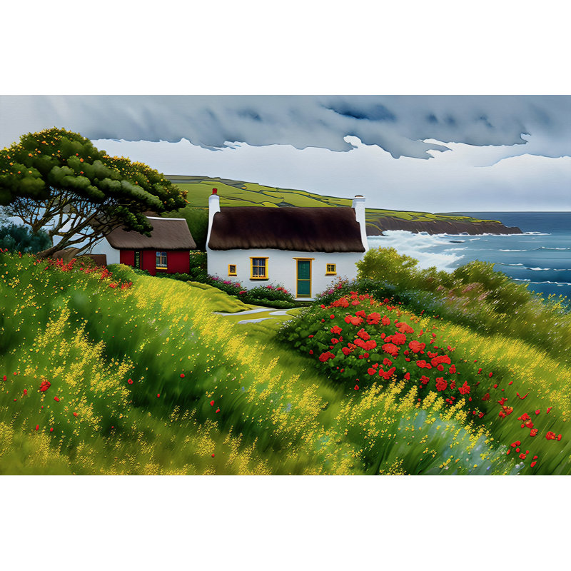Beach Cottage, 20" H x 30" W