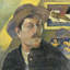 «Self Portrait with a Hat», reproduction sur toile-21485679-72065971-72065972