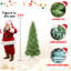 Arbre de Noël mince - pointes, branches en PE + PVC, conception à charnières pour une installation facile, support en métal stable - idéal pour les coins et les petits espaces-2058916037