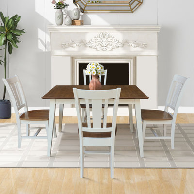 Lola Solid Wood ButterflLolay Extension Dining Set