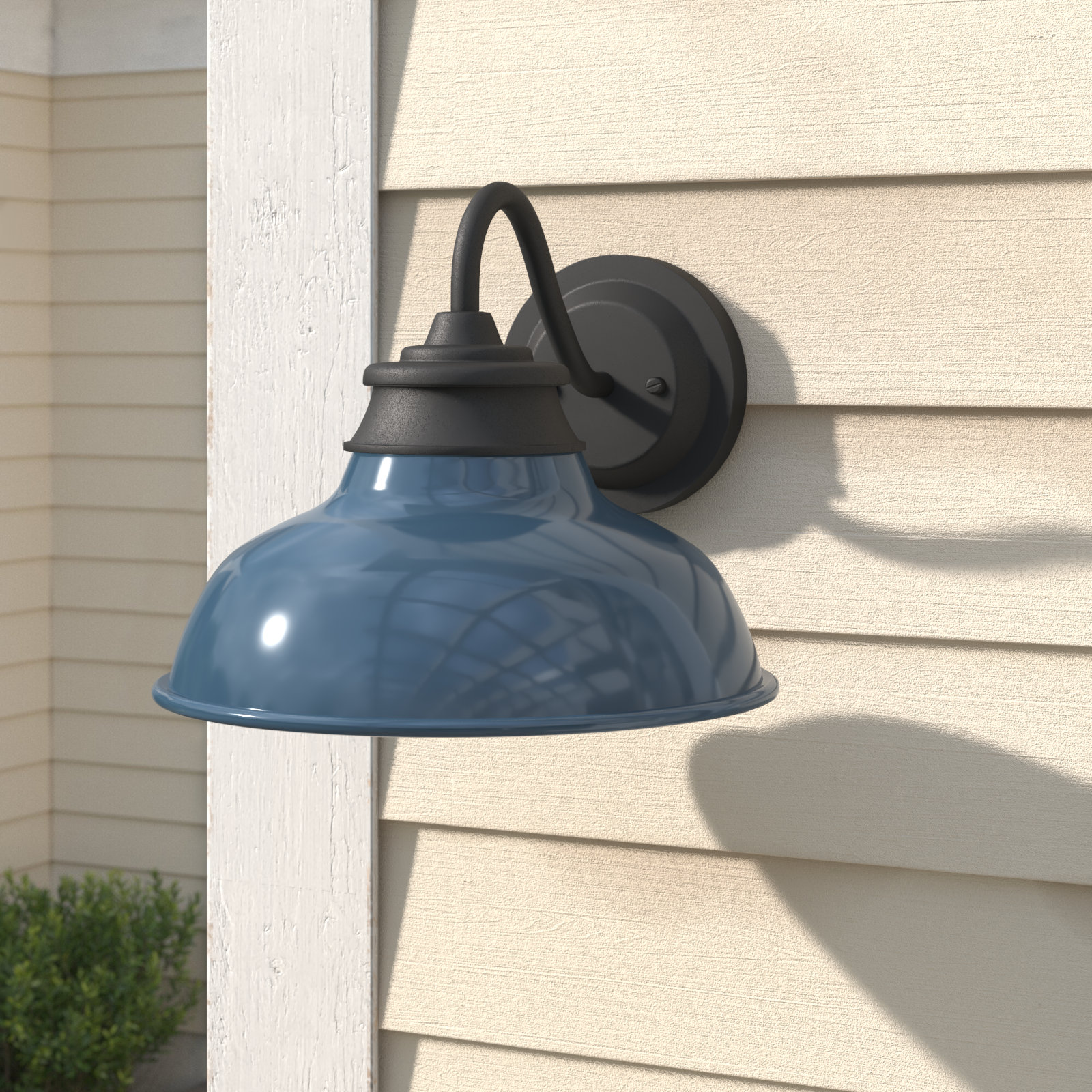 Arloe Aluminum Wall Light, Denim Blue