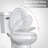 Elongated Toilet Seat with Built In Potty Training Seat, Slow Close Family Toilet Seat with Cover for Adults and Toddlers, Easy to Clean and Stain-Resistant, White-126175775