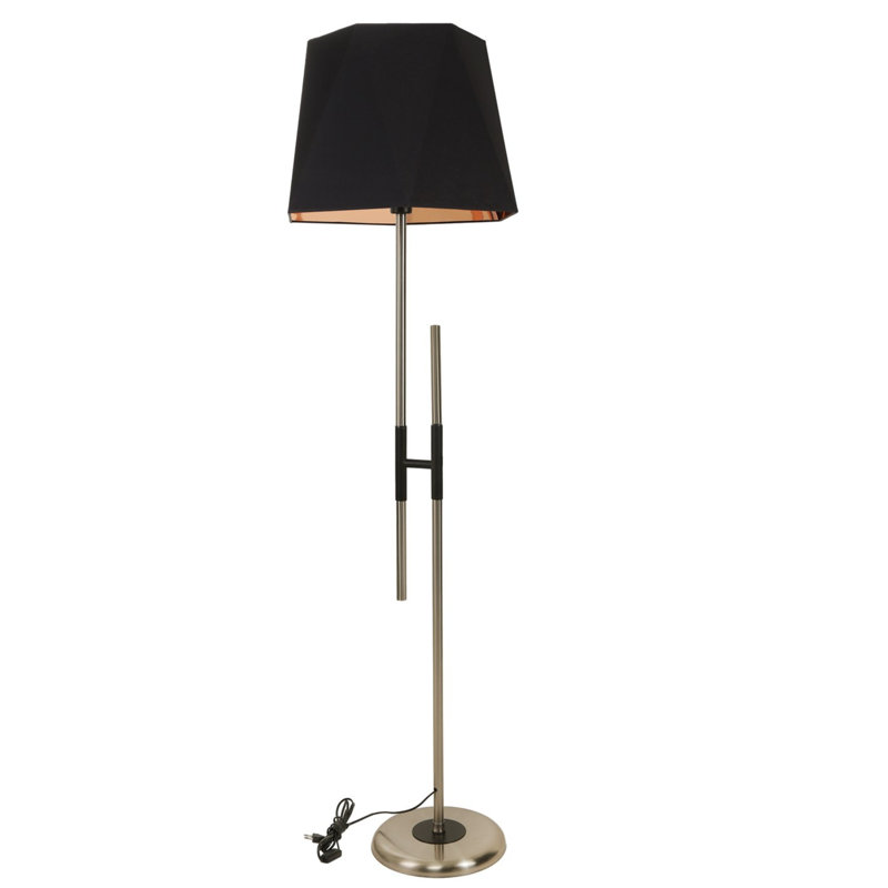 Razo 165cm Traditional Floor Lamp, Bronze, Black/Copper