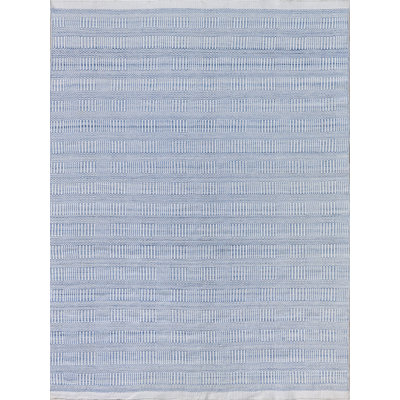 Naples Geometric Area Rug in Light Blue