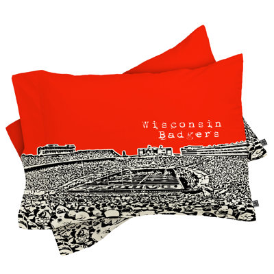Bird Ave Wisconsin Badgers Pillowcase