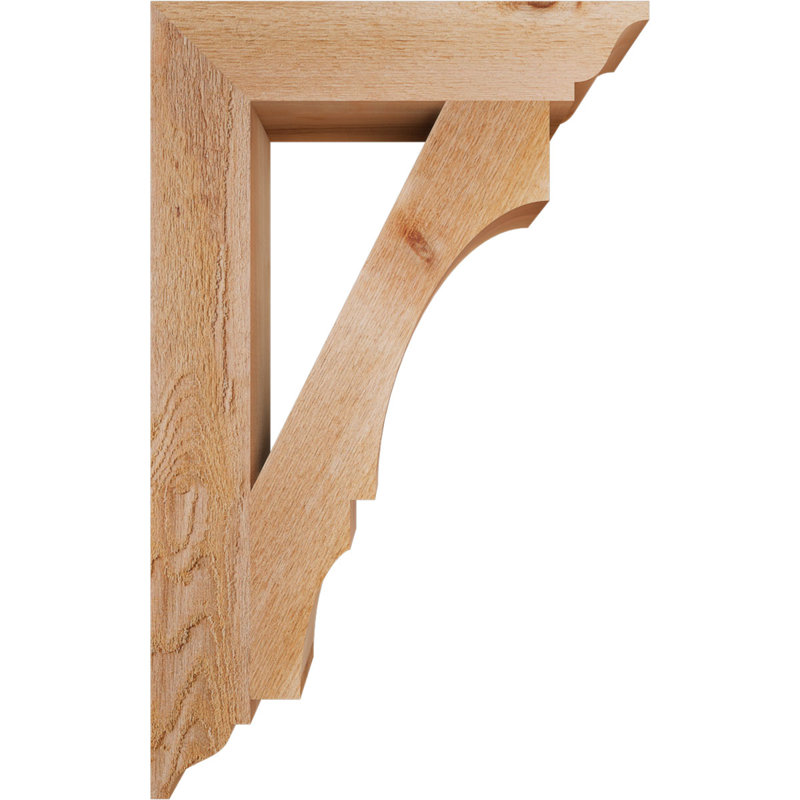 Support de sciage grossier traditionnel de l 4 po x P 20 po x H 32 po, cèdre rouge de l'Ouest, Cèdre rouge de l'Ouest brut