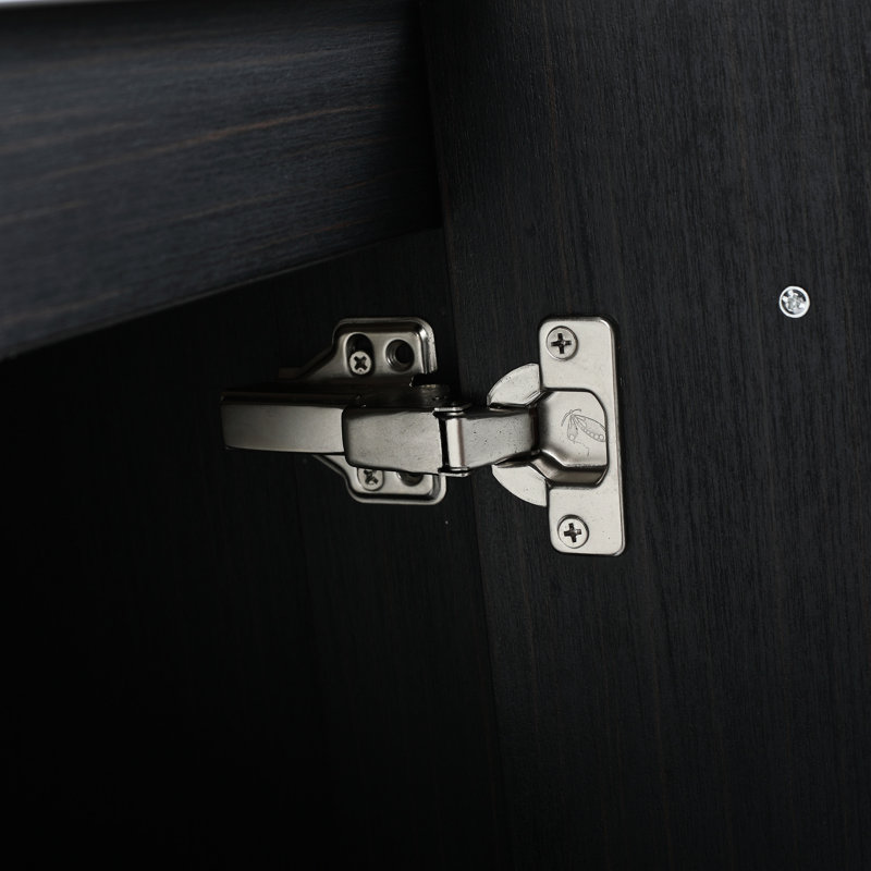 Meuble-lavabo moderne de 30 pouces - Châtaignier noir, avec porte et espace de rangement suffisant