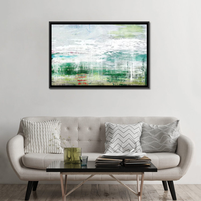 « séance », reproduction sur toile, H 18 po x l 26 po x P 1,5 po, Toile avec cadre noir, Pas de tapis