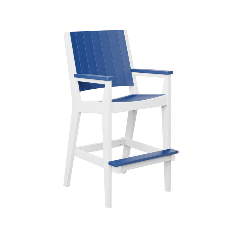 Chaise très haute berlinois Berlin, 28.5", Bleu pacifique