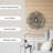 Metal Flat Wall Mirror with Hooks