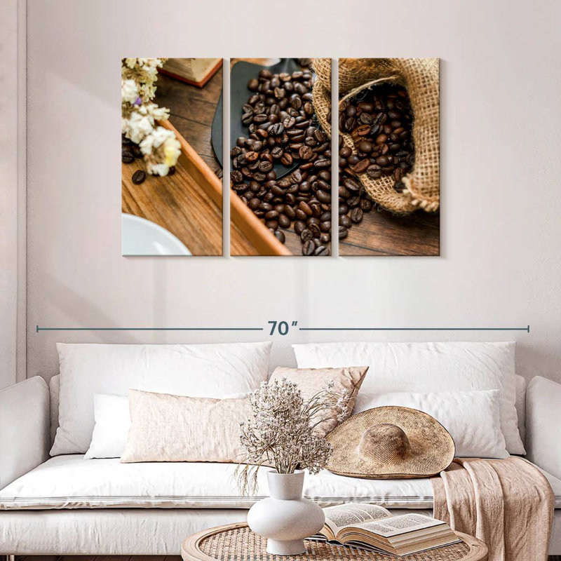 Yarlin Bag Of Coffee Beans, 28" H x 45" W