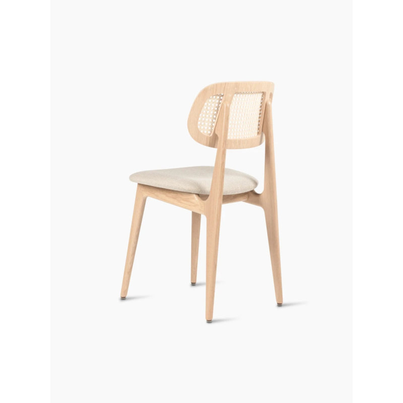 Titus Outdoor Dining Side Chair, Lime White Boucle, Natural